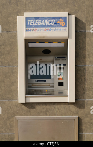 Espagnol Telebanco cash machine Banque D'Images