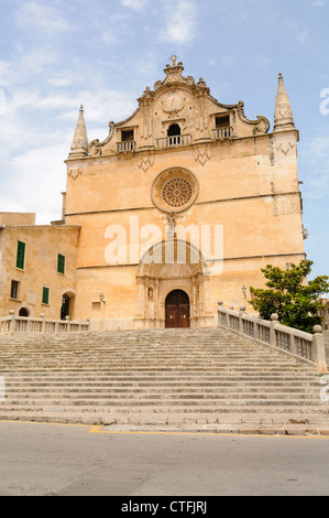 Église paroissiale de Sant Miquel dans le centre de Manacor, Mallorca/Majorca Banque D'Images