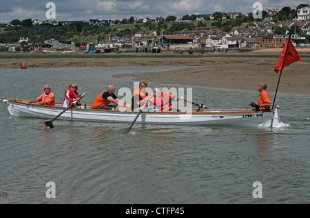 La Lower Thames Rowing Club à Leigh-on-sea, dans l'Essex, à côté de deux Tree Island, camping sauvage Banque D'Images