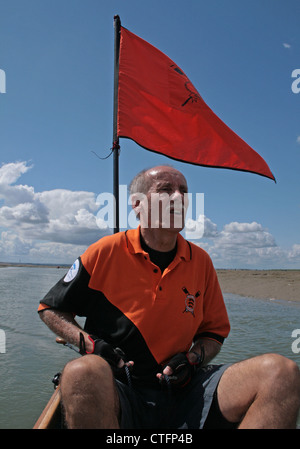 La Lower Thames Rowing Club à Leigh-on-sea, dans l'Essex, à côté de deux Tree Island, camping sauvage Banque D'Images