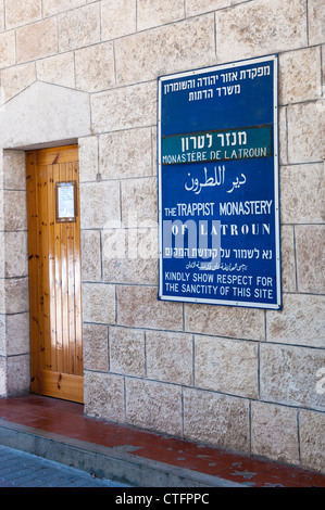 Le monastère de Latrun en Israël Banque D'Images