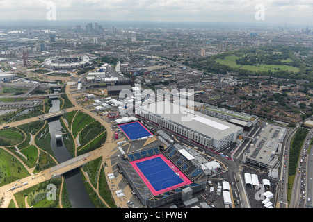 Photographie aérienne du Parc olympique de Londres 2012 Banque D'Images