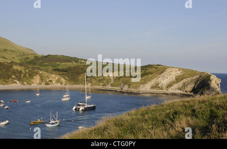 De Lulworth Cove Isle Dorset Purbeck Angleterre Banque D'Images