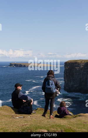 À la tête du nord de Marwick falaises de l'Orkney Islands Banque D'Images