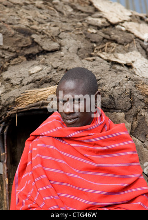 Les Massaïs, les Masai, gens, Masaï en Tanzanie, Afrique. Banque D'Images