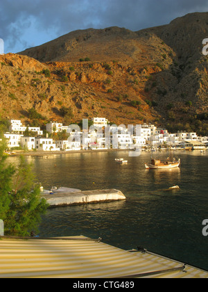 Early morning light, Loutro, Crète sud, Grèce Banque D'Images