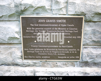 John Graves Simcoe sculpture statue Banque D'Images