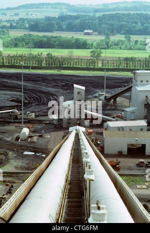 1970 INSTALLATION DE LAVAGE DE MINE DE CHARBON Banque D'Images