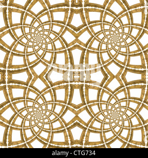 Les cadres d'or motif transparent Banque D'Images