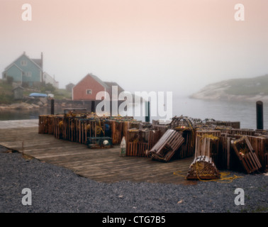 Peggy's Cove, des villages de pêcheurs et de phares dans l'Est du Canada, la Nouvelle-Écosse;Côte Est;Canada;Amérique du Nord Banque D'Images