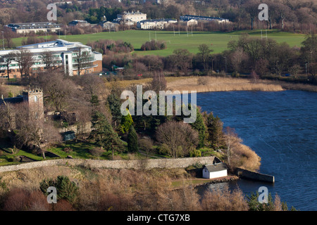 Duddingston Loch Duddingston et Kirk, Édimbourg, Écosse Banque D'Images