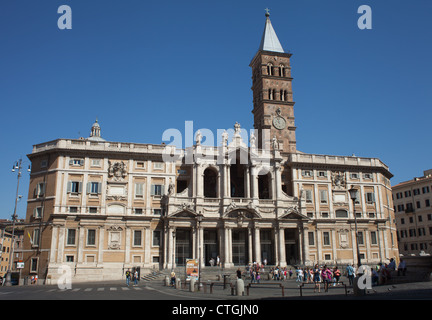 La Basilique Papale de Sainte Marie Majeure, à Rome, Italie. Banque D'Images