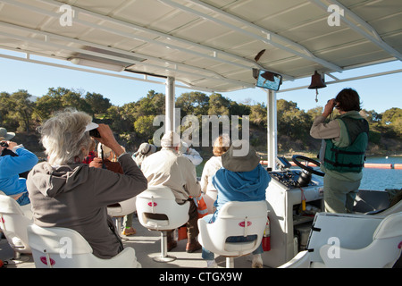 Excursion en bateau de la faune, Cachuma Lake, Santa Ynez Valley, Californie, États-Unis d'Amérique Banque D'Images