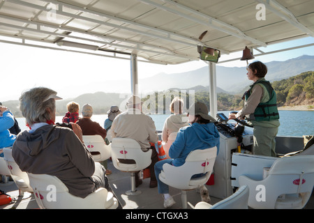 Excursion en bateau de la faune, Cachuma Lake, Santa Ynez Valley, Californie, États-Unis d'Amérique Banque D'Images