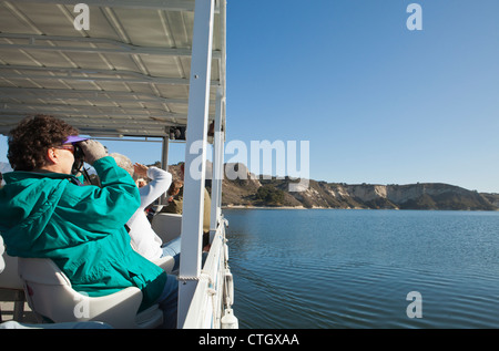 Excursion en bateau de la faune, Cachuma Lake, Santa Ynez Valley, Californie, États-Unis d'Amérique Banque D'Images