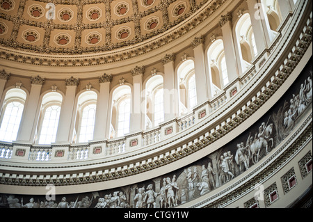 La vue de l'intérieur du Capitole de Washington DC dome Banque D'Images