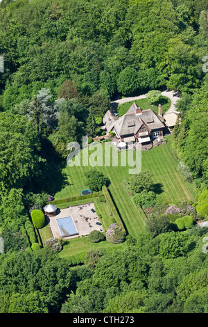 Les Pays-Bas, 's-Graveland, antenne. Hôtel particulier appelé Schoonoord en forêt. Banque D'Images