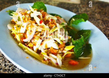 Stock Photo - Thai salade de fruits de mer épicés Banque D'Images