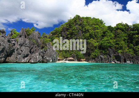 L'île Coron, Busanga, Philippines Banque D'Images