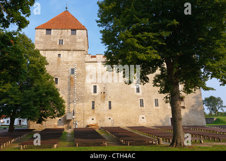 Château de Kuressaare. L'île de Saaremaa. L'Estonie Banque D'Images