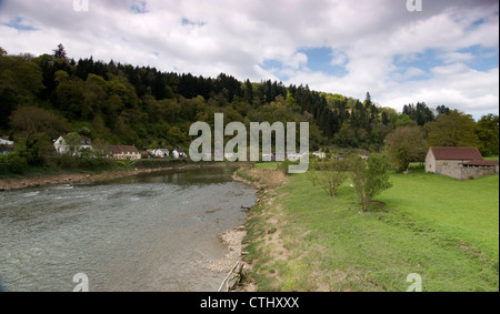 Tintern. Un joli village dans la vallée de Wye, au Royaume-Uni Banque D'Images