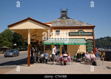 Station Restaurant, Dartmouth, Devon, Angleterre, Royaume-Uni Banque D'Images