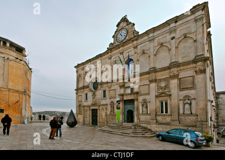 Palazzo Lanfranchi, 1668 Frate Francesco da copertino, architecte Medioeval National et Musée d'Art Moderne de la Basilicate Matera Banque D'Images