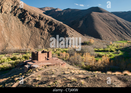 Paysage spectaculaire dans le sud de l'Atlas, Maroc Banque D'Images