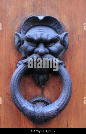 Doorknocker détail, Florence, Italie Banque D'Images