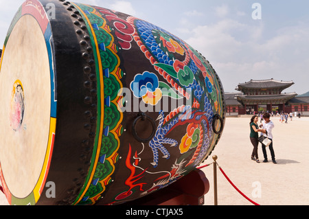 Palais Royal de Gyeongbokgung, Séoul, Corée Banque D'Images