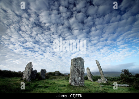 Chaolite Cashelkeelty Caiseal Stone Circle Banque D'Images