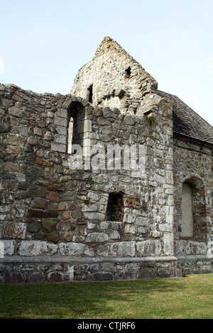 La ruine de l'église à Ostermarie sur l'île danoise de Bornholm Banque D'Images