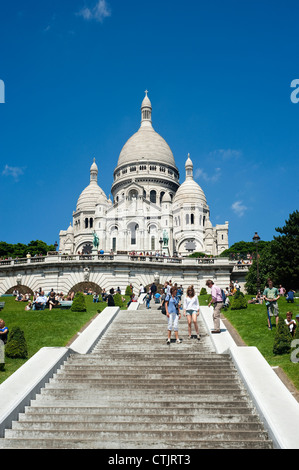 Paris, France - Basilique du Sacré Cœur (voir ). Banque D'Images