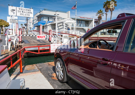 Le Balboa Island Ferry à Newport Beach, en Californie. Banque D'Images