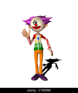 Personnage de clown Banque D'Images