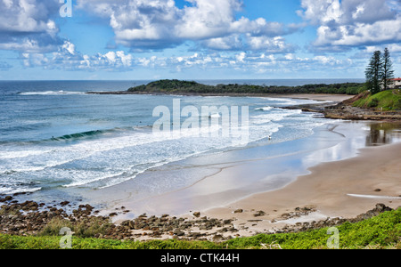 Photo de la plage à yamba NSW Australie Banque D'Images