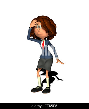 Personnage de businesswoman Banque D'Images