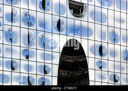 Allemagne, ville hanséatique de Hambourg, dans l'Elbphilharmonie Hafencity Banque D'Images