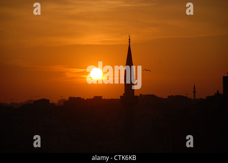 Coucher de soleil sur Istanbul. Photo par : Adam Alexander/Alamy Banque D'Images