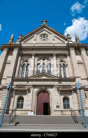 La Christuskirche Christ Church (1904) le long de la rue Kaiserstrasse Boulevard Mayence Allemagne Banque D'Images