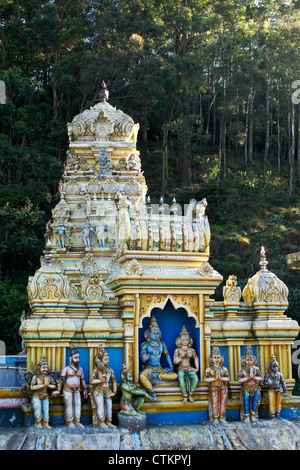 Seetha Amman temple hindou, Sita Eliya, Hill Country, Sri Lanka Banque D'Images