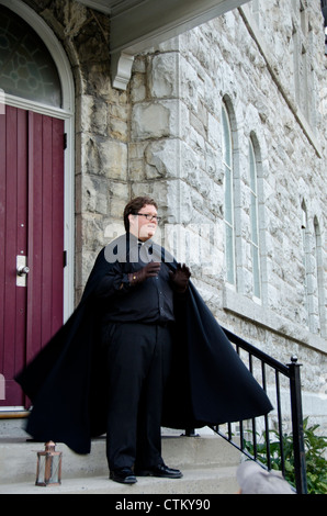 Le Canada, l'Ontario, Kingston. Ghost tour, guide. Banque D'Images