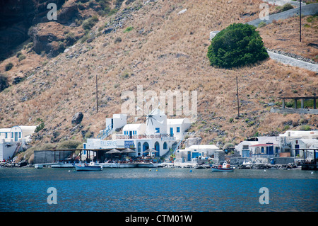 Therasia dans la caldeira de l'île de Santorini, Grèce Banque D'Images