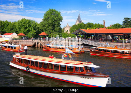 Bateaux de passagers au quai de tigre. Buenos Aires, Argentine Banque D'Images