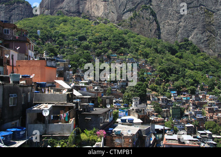 Da Favela Rocinha, Rio de Janeiro, Brésil Banque D'Images