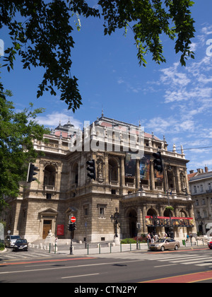 Opéra d'État hongrois (Állami Operaház) extérieur, Budapest, Hongrie, Europe de l'Est Banque D'Images