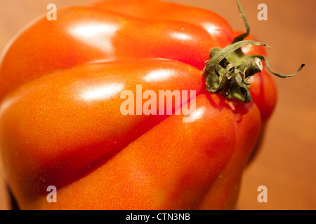 Les tomates Coeur de boeuf, une variété d'héritage italien Banque D'Images
