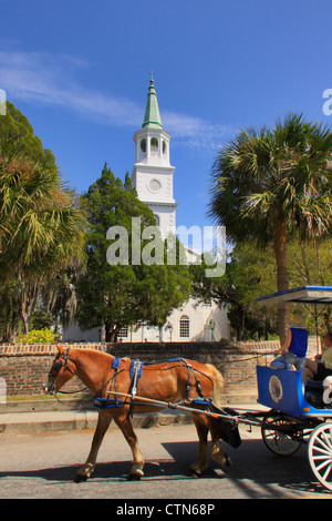 Église Saint Helenas, Beaufort, Caroline du Sud, USA Banque D'Images