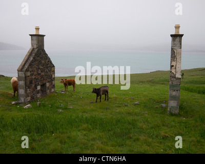 Pignons, Vatersay, Outer Hebrides Banque D'Images