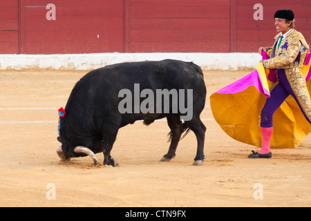 Torero espagnol Manuel Diaz Gonzalez El Cordobes. 21 juillet 2012, la Linea de la Concepcion, Espagne. Banque D'Images